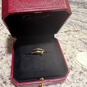 Nail gold ring